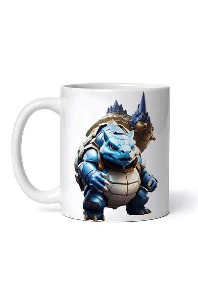 OEM Cană albă personalizată, dragon Pokemon, INOVATIX®. 330 ml