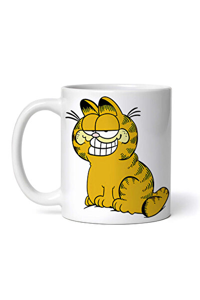 OEM Εξατομικευμένη λευκή κούπα, σπορτίφ Garfield, INOVATIX®. 330ml