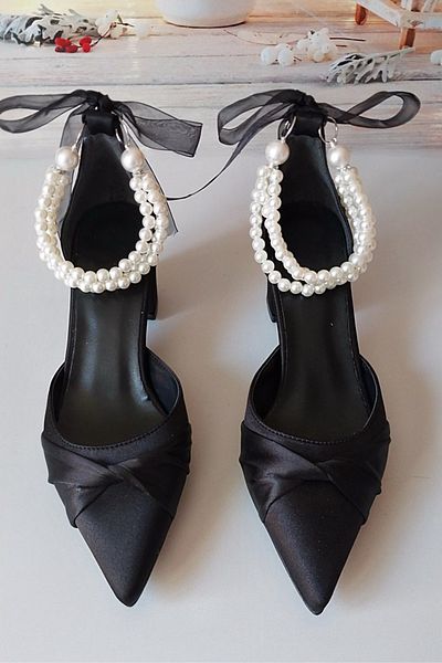 Modavien Women's 5 cm Pearl Special Design Bridal Shoes