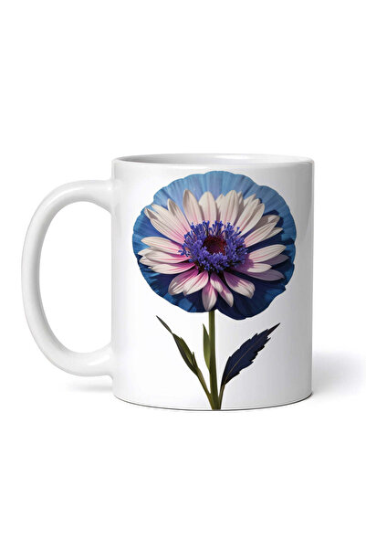 OEM Cană albă personalizată, floare de afin, INOVATIX®. 330ml