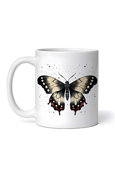 OEM Εξατομικευμένη Λευκή Κούπα, Butterfly Abaris, Inovatix®. 330ml