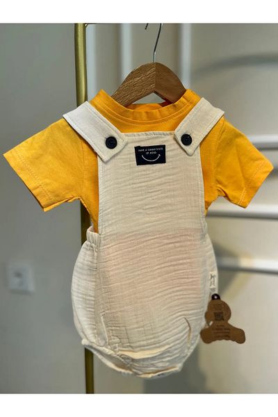 baume clothes Badil Muslin Yellow Slopet