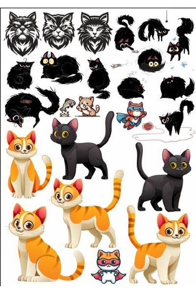 Reysa Tasarım Cat Stikcer Set