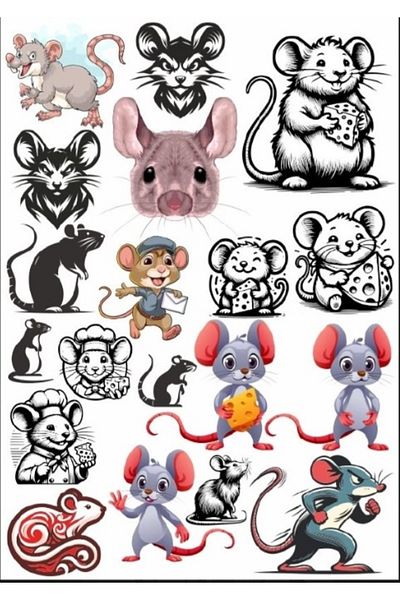 Reysa Tasarım Mouse Sticker Set