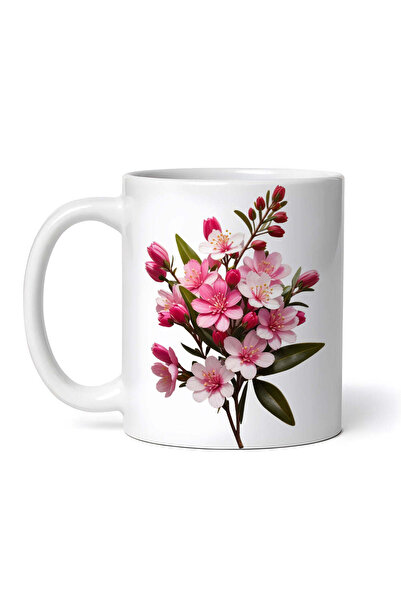 OEM Cană albă personalizată, flori de ceară, INOVATIX®. 330ml