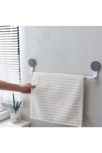 FOXMAG24 Adjustable Towel Support for Bathroom, Easy to Install, Max Weight Capacity 4 kg, Made of Metal and