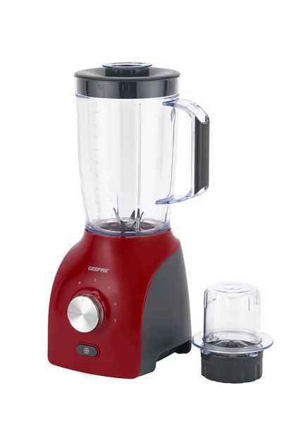 Geepas Gsb5485 600w 2 In 1 Blender - Stainless Steel Blades, 3 Speed Control With Pulse