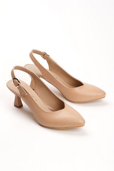 MFT AYAKKABI Women's Thin Heeled Pointed Toe Casual Shoes