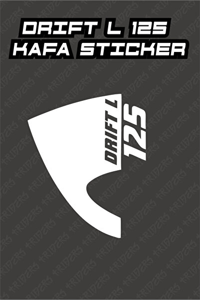 TRİDERS ملصق مونديال دريفت L 125 للرأس عاكس باللون الأبيض الفضي