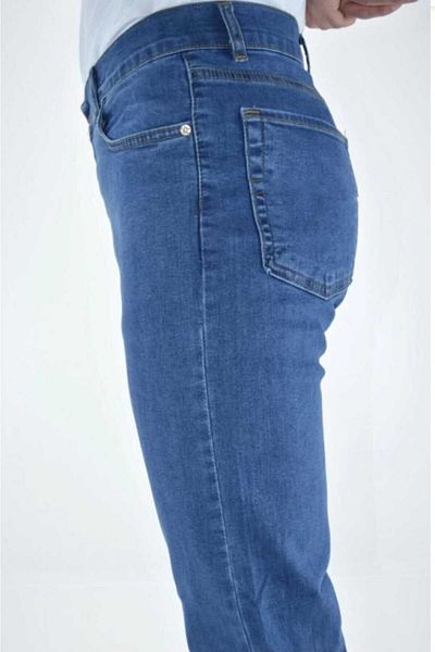 AKTEZ-EL Plus Size Men's Jeans Lycra Battal 2004 Dark Blue Denim Pants