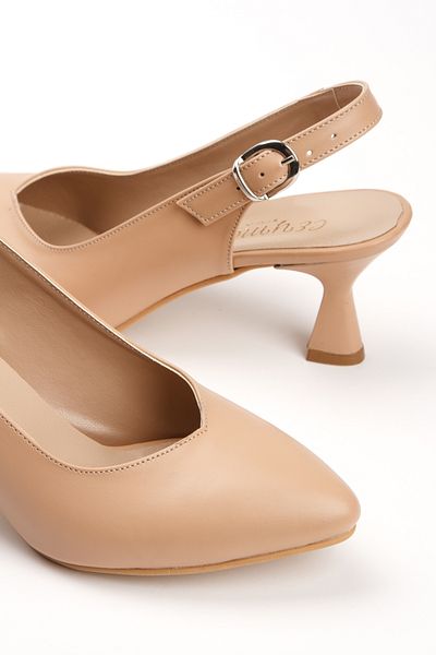 MFT AYAKKABI Women's Thin Heeled Pointed Toe Casual Shoes