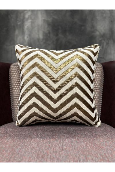 Fabricland Αποκλειστική Εισαγόμενη Πανδώρα ΚΡΕΜΑ-ΧΡΥΣΟ ΚΑΛΥΜΜΑ ΜΑΞΙΛΑΡΙΟΥ 43x43cm