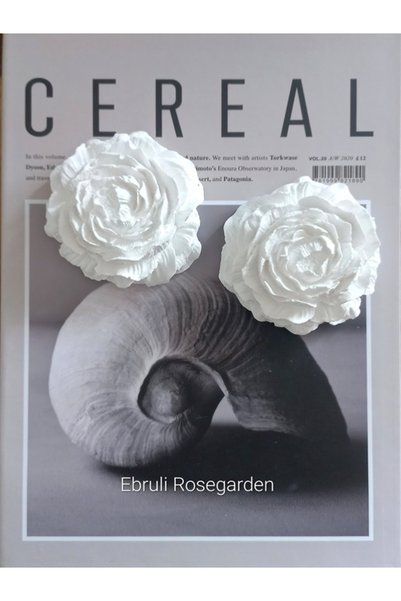 Ebruli Rosegarden 2 ad 7 cm Boyutlu Dekoratif Beton Gül Şakayık Nişan Nikah D...