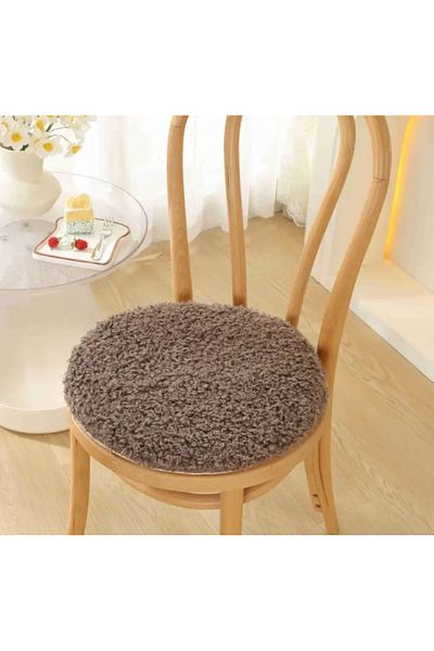 SyaMAG Round Chair Cushion, Decorative With Curls, Ø 34 Cm