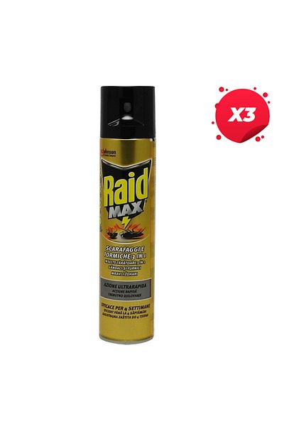 Raid X3 - RAID MAX COCKROACH SPRAY 3IN1 300ML