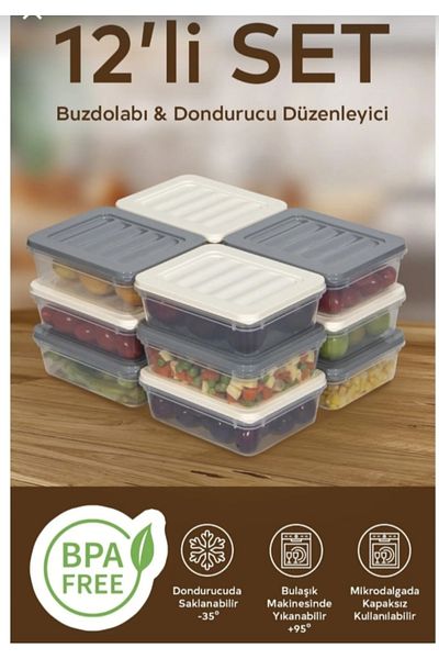 VİZYON Picnic Storage Container Refrigerator Organizer Icebox Organizer Storage Container