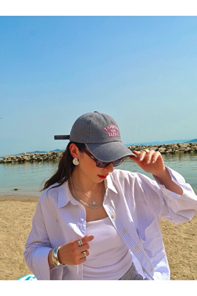 Roosvel “Bronz ve Sarhoş” Yazı Nakışlı Beyz. Şapka