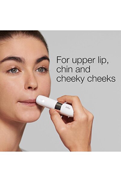 Braun مزيل شعر الصغير بضوء ذكي من براون Fs1000 لون ابيض