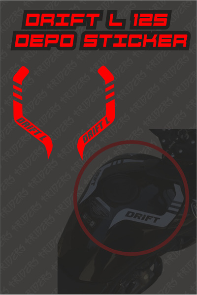 TRİDERS Drift L 125 Depo Şerit Sticker Kaplama