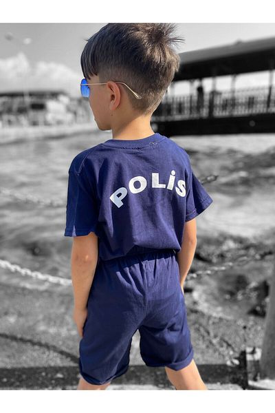 tinitins Police Printed Summer Shorts Set