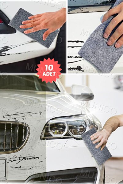 Munico 10 Adet Kuş Güneş Yanığı Ve Çizikleri Giderici Nano Bez Sünger Pasta C...