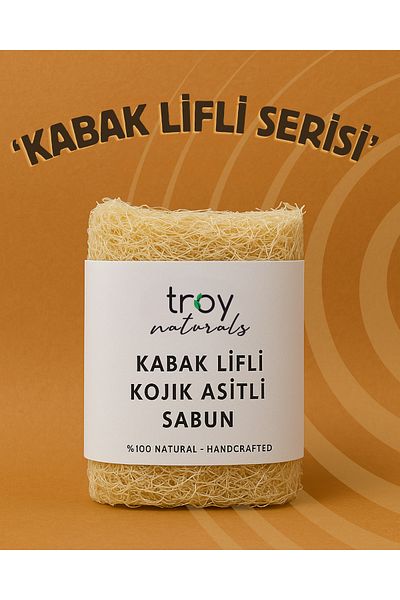 Troy Naturals Copy - Troy Naturals Pumpkin Fiber Kojic Acid Curcuma Soap 130 Gr