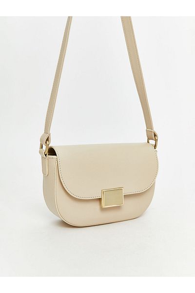 LC Waikiki Γυναικεία τσάντα ώμου Ecru Leather Look