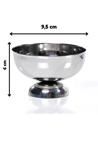 abnturk Küçük Boy Paslanmaz Çelik Dondurma Kasesi Pirinç Ölçüm Kabı Yuvarlak ...