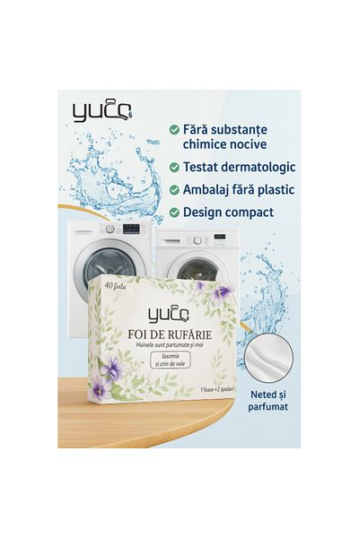 OEM Laundry Detergent Napkin Type 40 Pieces – 80 Washes, Easy to Use, Jasmine and Lily of the Valley Fragrance