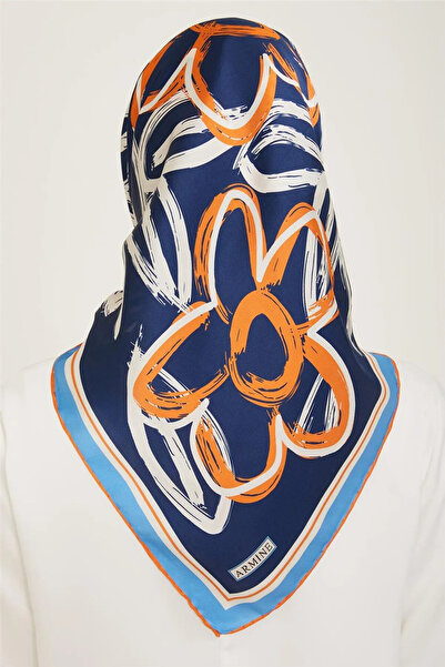 Armine Шарф Sura İpek 91234D (S) 90 x 90 Синій - 83