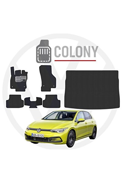 COLONY Volkswagen Golf 8 Hücreli Premium Eva Paspas & Bagaj Havuz Tam Set
