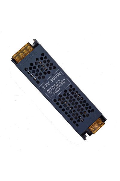 Sunlight Yeni Tip Slim Trafo, Adaptör, Driver 12V 25 Amper 300 Watt
