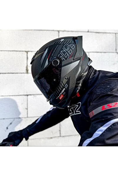 MT Helmets Thunder 4 Sv Luminence D1 kask(şeffaf vizörlü)