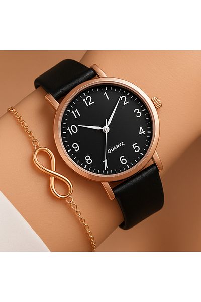 Luvesta Watch - Gold-colored - Black