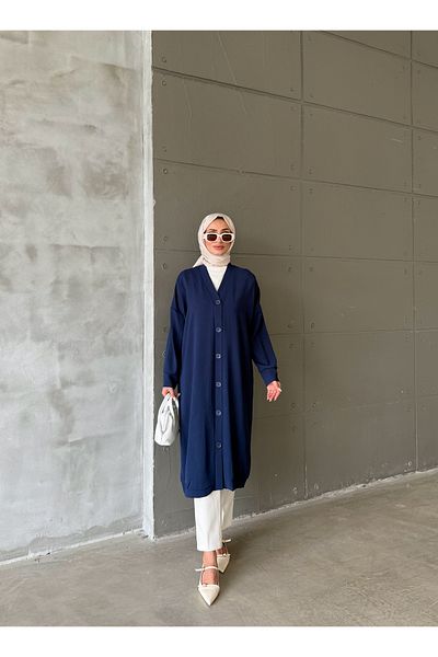 hacer ayaydın Cap & Abaya - Dark blue - Oversize