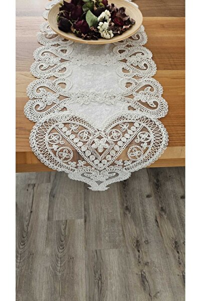 ZESA HOME Luxury French Lace Velvet Runner