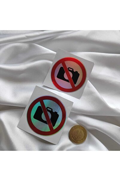 CEBECİOTO من المحرمات التقاط الصور ملصق الهولوغرام 2 قطعة