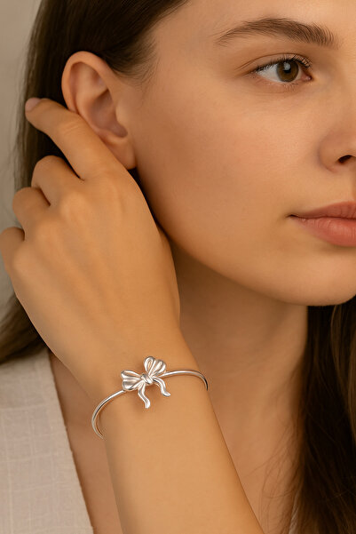 monalisatoka Gümüş Bilezik Fiyonk Bileklik