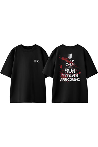 THEWERT Attack On Titan Run Titans Design Rukotvorska Torba Štampano Pamuk Cr...