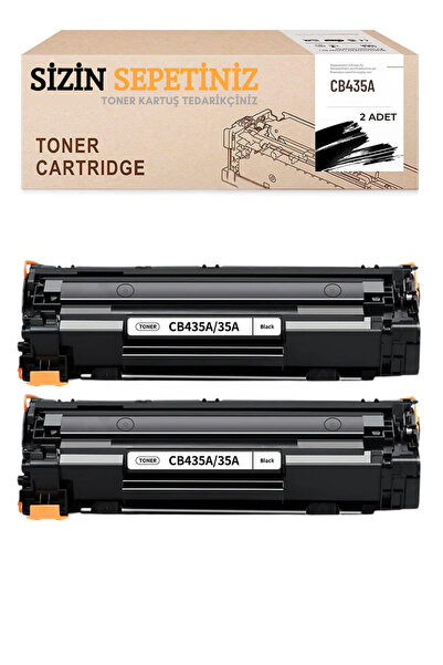 HP 35A CB435A Muadil Toner - Laser P1002 P1003 P1004 P1005 P1006 P1007 P1008 P1009 2 ADET