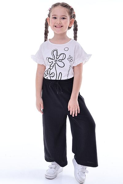 Store Girl Suit with Wrinkled Pants