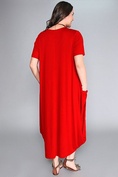 Curvy Trend Plus Size Flamingo Printed Jumbo Short Sleeve Dress