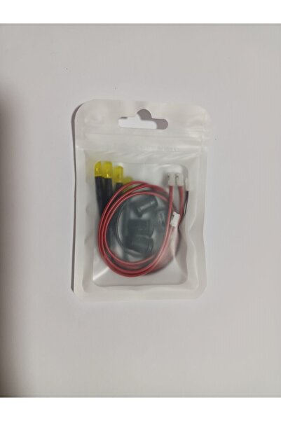Class Araç kapı kolu için 4 adet 5mm SARI Renk Led. 4 adet montaj yuvası ile birlikte