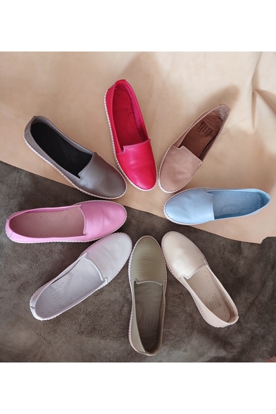 KAPAR Balerini casual din piele naturală, lucrați manual, confortabili și ușo...