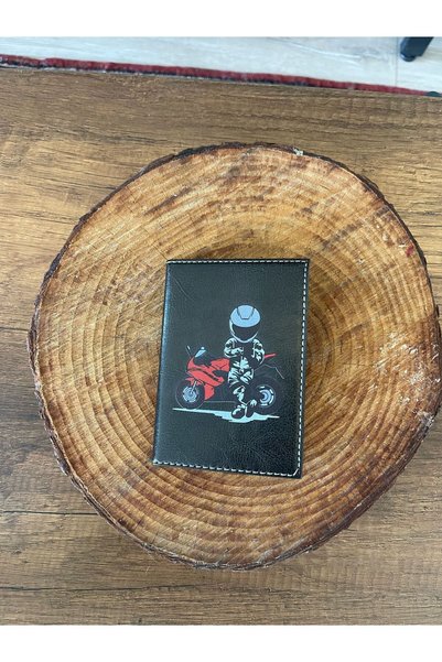 EFE DERİ Biker Efe Leather Stitched Auto License Case Container Vehicle License Protective License Holder