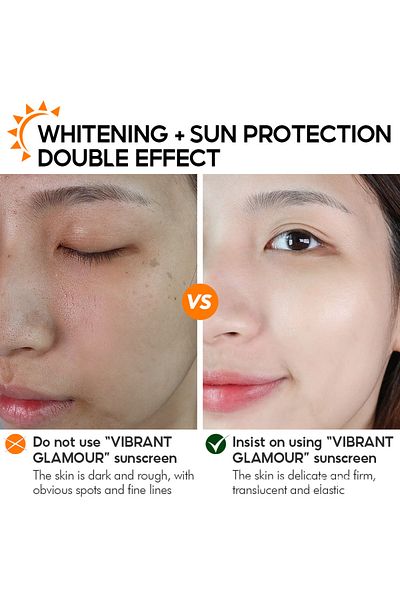 Vibrant Glamour Vibrant Glamour Whitening Sunscreen with SPF50+ UVA/UVB - 50g 50g