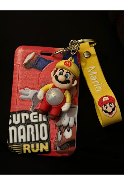 est-co سلسلة المفاتيح وحامل البطاقة سوبر ماريو