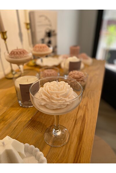 EFFU HOME COLLECTION Şakayık kadeh mum