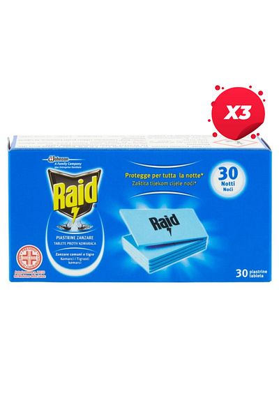 Raid X3 - RAID MOSQUITO repellent tablets 30pcs