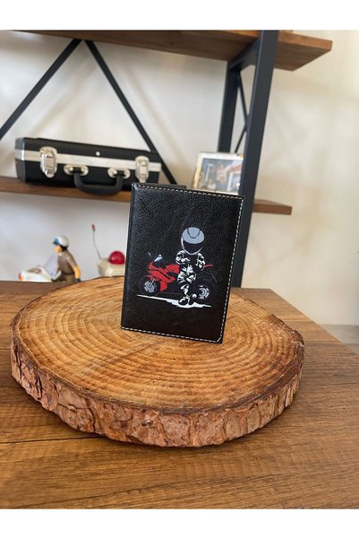 EFE DERİ Biker Efe Leather Stitched Auto License Case Container Vehicle License Protective License Holder